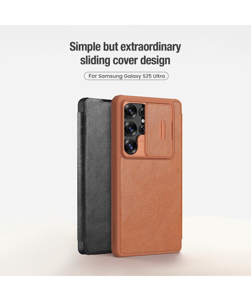 Nillkin Qin Book PRO Pouzdro pro Samsung Galaxy S25 Ultra Black