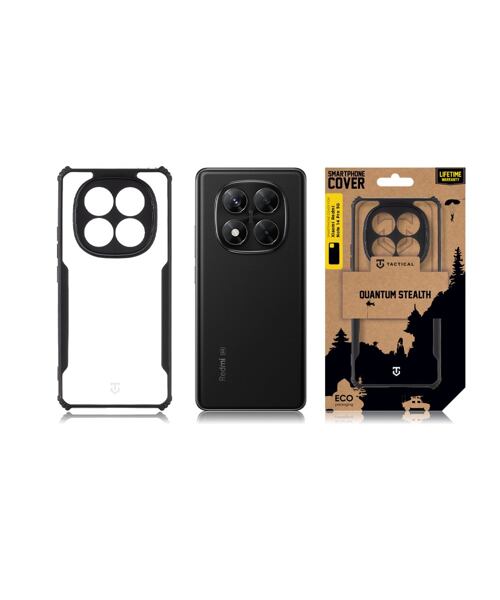 Tactical Quantum Stealth Kryt pro Xiaomi Redmi Note 14 Pro 5G/X7 5G Clear/Black