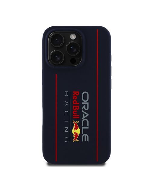 Red Bull Silicone Vertical Logo MagSafe Zadní Kryt pro iPhone 16 Pro Navy