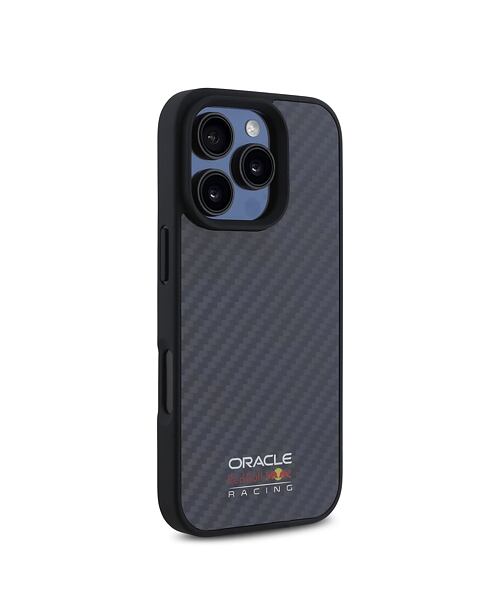 Red Bull Carbon Shiny Logo MagSafe Zadní Kryt pro iPhone 16 Pro Max Black