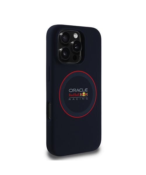 Red Bull Silicone Red Ring MagSafe Zadní Kryt pro iPhone 16 Pro Max Navy