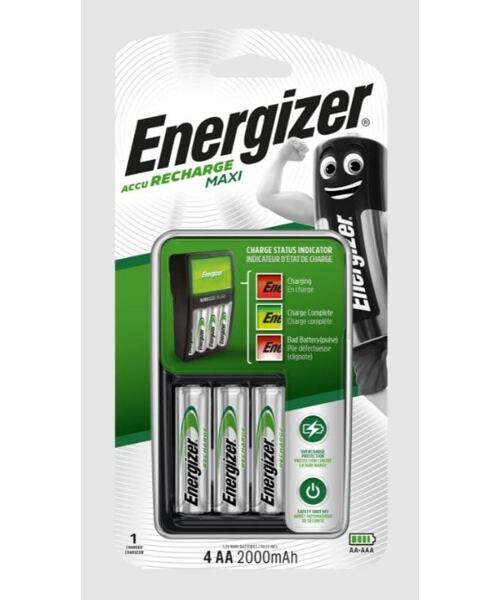 Energizer nabíječka - Maxi + 4AA Power Plus 2000 mAh