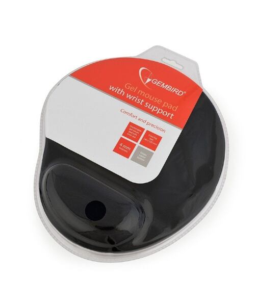 GEMBIRD Podložka pod myš gelová ergonomická Maxi, černá