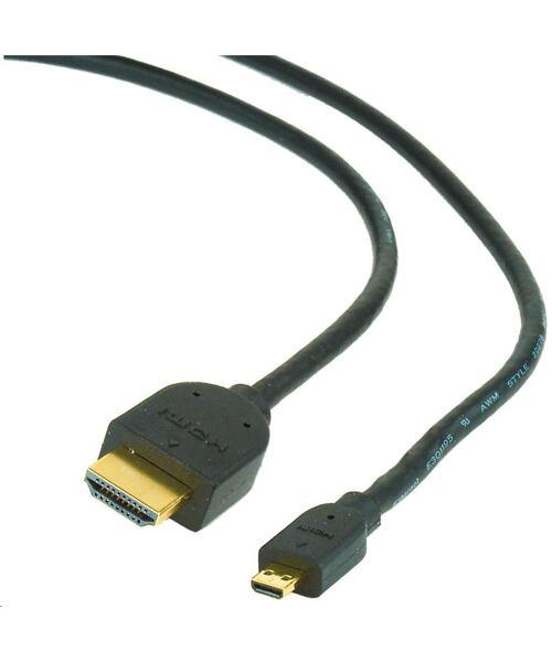 GEMBIRD Kabel HDMI - HDMI Micro 1,8m (v1.3, M/M, stíněný, zlacené kontakty)