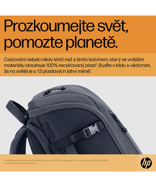 HP Železně šedý 25litrový cestovní batoh na 15,6″ notebook