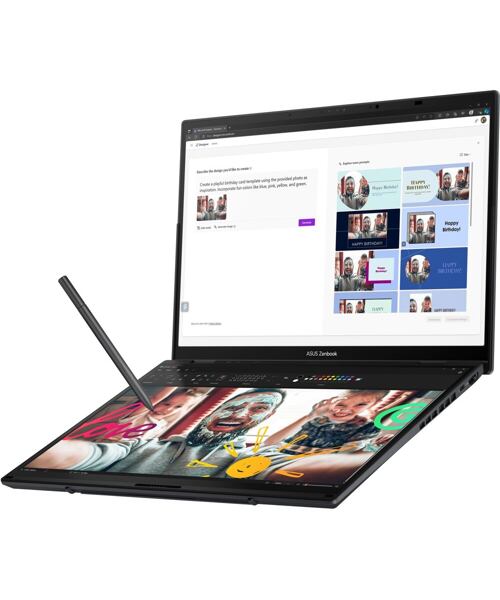 ASUS Zenbook Duo 14 OLED/UX8406CA-OLED067X/U7-255H/14''/2880x1800/T/32GB/1TB SSD/Arc 140T/W11P/Gray/