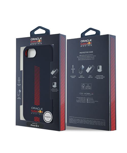 Red Bull Silicone Powerbar MagSafe Zadní Kryt pro iPhone 16e Navy