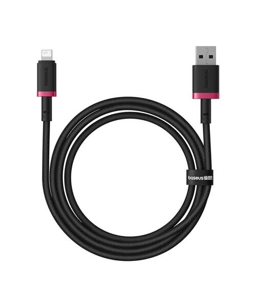 Baseus Rychlonabíjecí kabel Dura USB/Lightning 1m 2.4A červeno černý