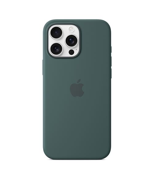 APPLE iPhone 16 Pro Max Silicone Case with MS - Lake Gre