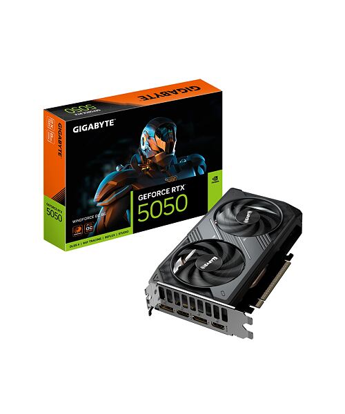 GIGABYTE GeForce RTX 5050 WINDFORCE/OC/8GB/GDDR6