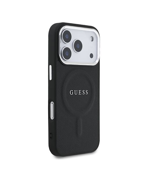 Guess PU Saffiano MagSafe Zadní Kryt pro iPhone 17 Pro Black