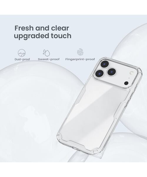 Nillkin Nature TPU PRO Kryt pro Apple iPhone 17 Pro Max Transparent Black