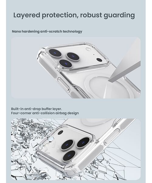 Nillkin Nature TPU PRO Magnetic Kryt pro Apple iPhone 17 Pro Max Transparent