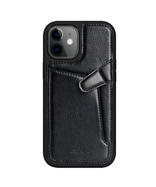 Nillkin Aoge kožený kryt pro iPhone 12 mini - černá